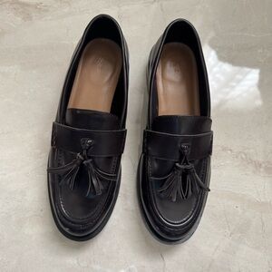 H&M Dark Brown Tassel Loafers